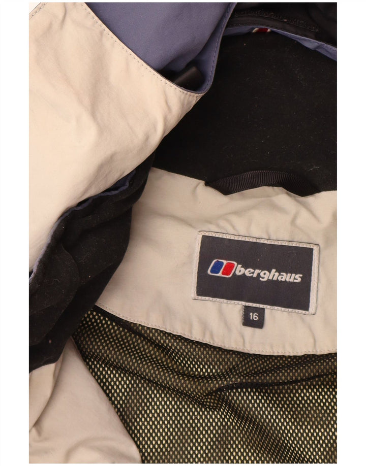 Giacca a vento con cappuccio da bambino BERGHAUS 15-16 anni in nylon blu navy