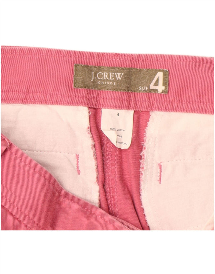 Pantaloni chino dritti da donna J. CREW US 4 Small W28 L26 Cotone rosa