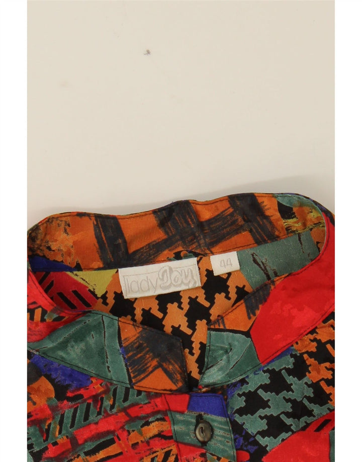 LADY JOY Womens Oversized Blouse Top IT 44 Medium Multicoloured Patchwork Vintage Lady Joy and Second-Hand Lady Joy from Messina Hembry 