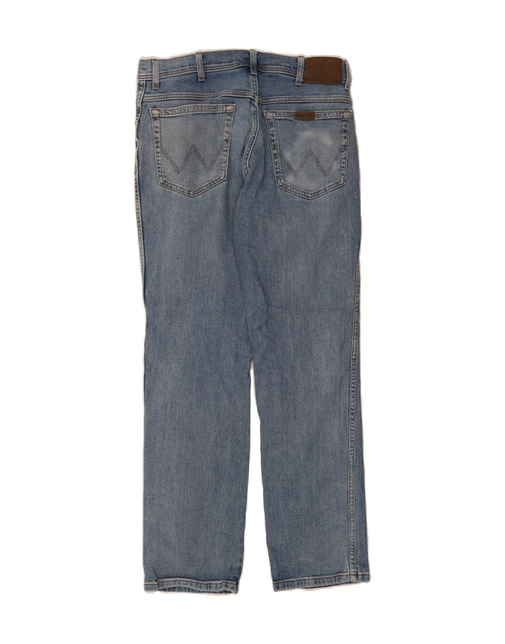 WRANGLER Mens Straight Jeans W34 L32 Blue Cotton Vintage Wrangler and Second-Hand Wrangler from Messina Hembry 