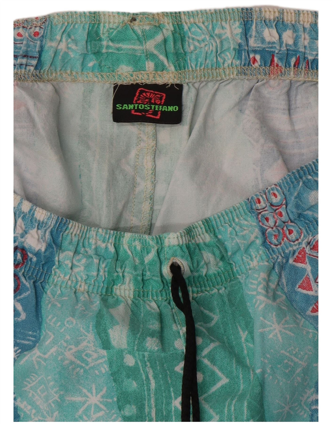 Pantaloni da tuta da uomo Santos Tefano grandi blu geometrici