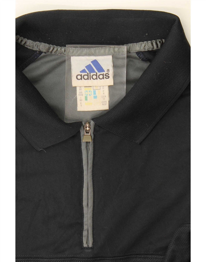 Polo Adidas Climalite da uomo UK 40/42 Poliestere blu navy medio
