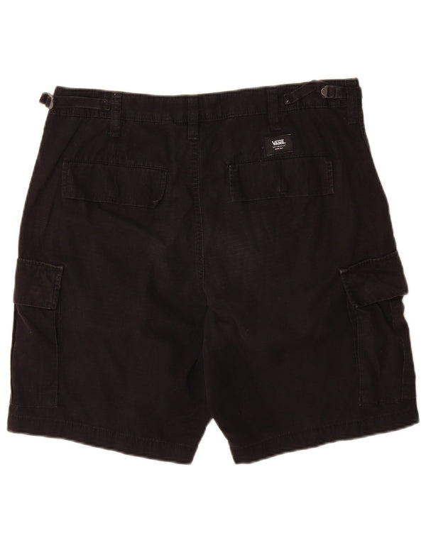 Vans Mens Cargo Shorts W32 Medium  Black Cotton