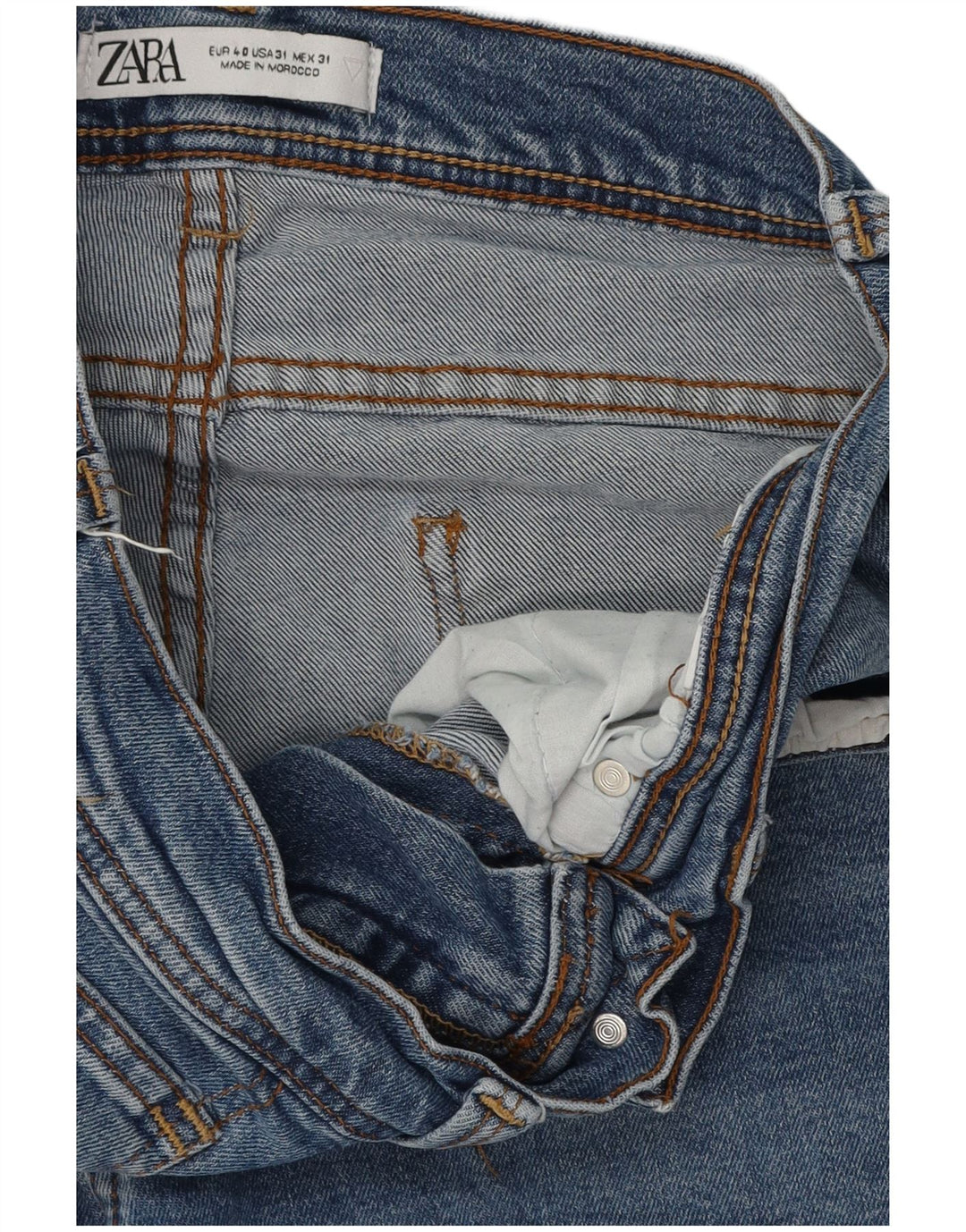 Jeans slim da uomo Zara EU 40 medio W31 L30 cotone blu