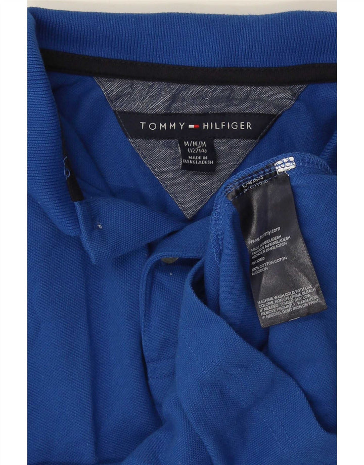 Polo Tommy Hilfiger da bambino 12-13 anni in cotone blu medio