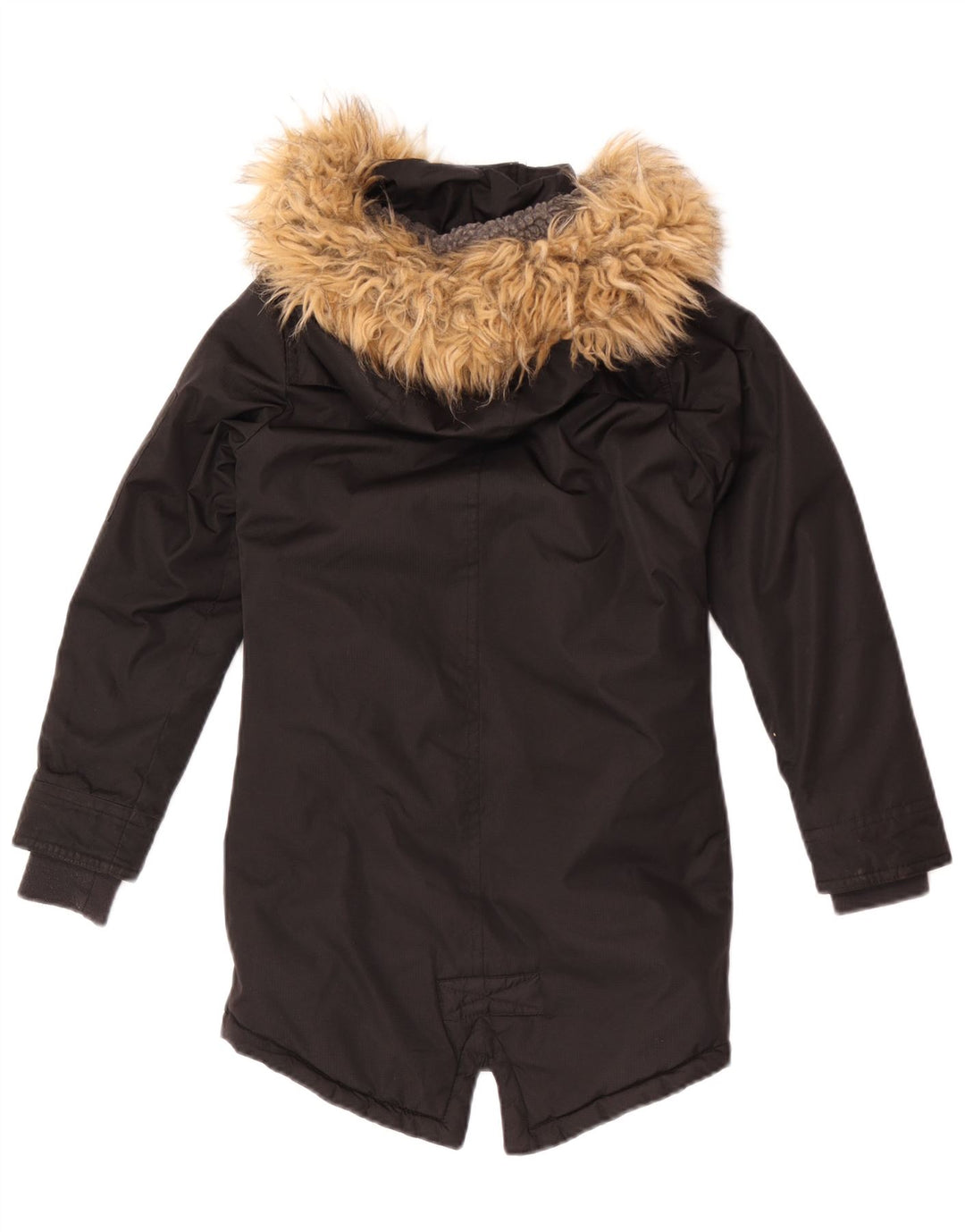 Parka con cappuccio da bambina Bench 7-8 anni in poliestere nero