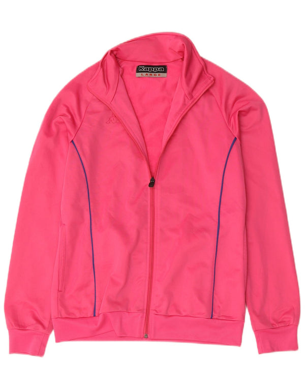 Giacca da tuta da donna Kappa UK 16 Large Rosa Poliestere