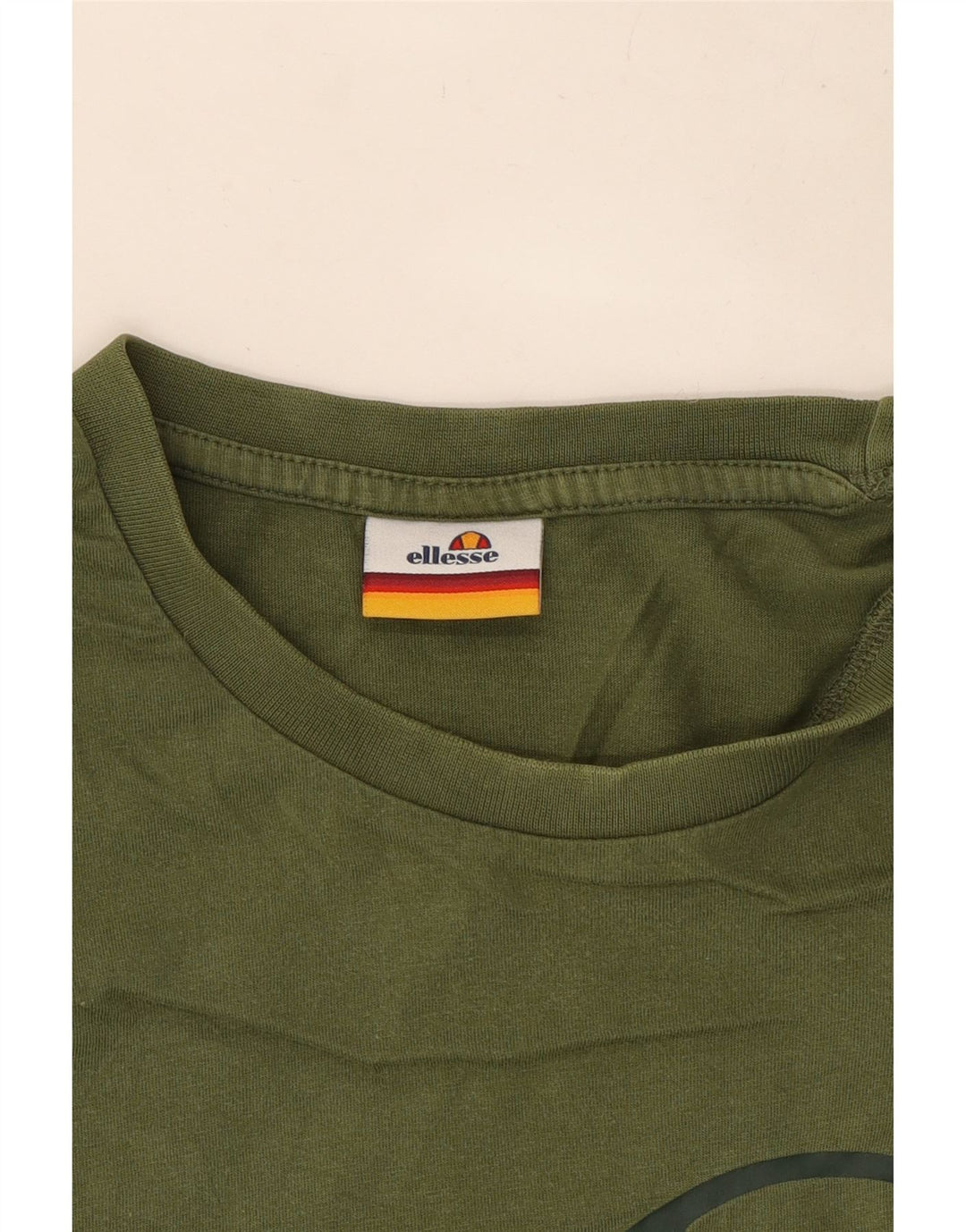 T-shirt grafica da uomo Ellesse Top verde medio
