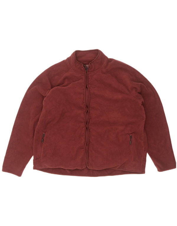 Giacca in pile da donna Marks & Spencer UK 22 3XL Poliestere bordeaux