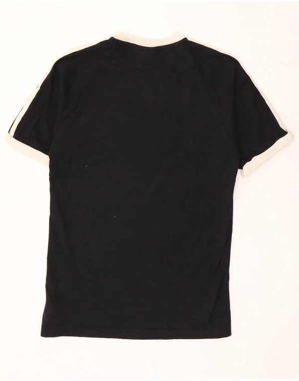 Adidas Mens T-Shirt Top XS Black Cotton