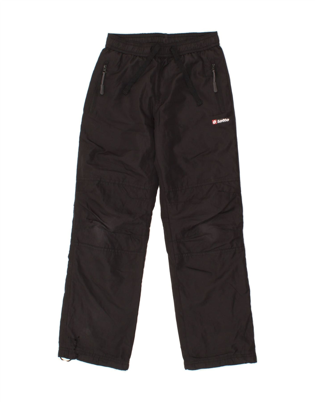 LOTTO Boys Tracksuit Trousers 7-8 Years Small Black Polyester Vintage Lotto and Second-Hand Lotto from Messina Hembry 