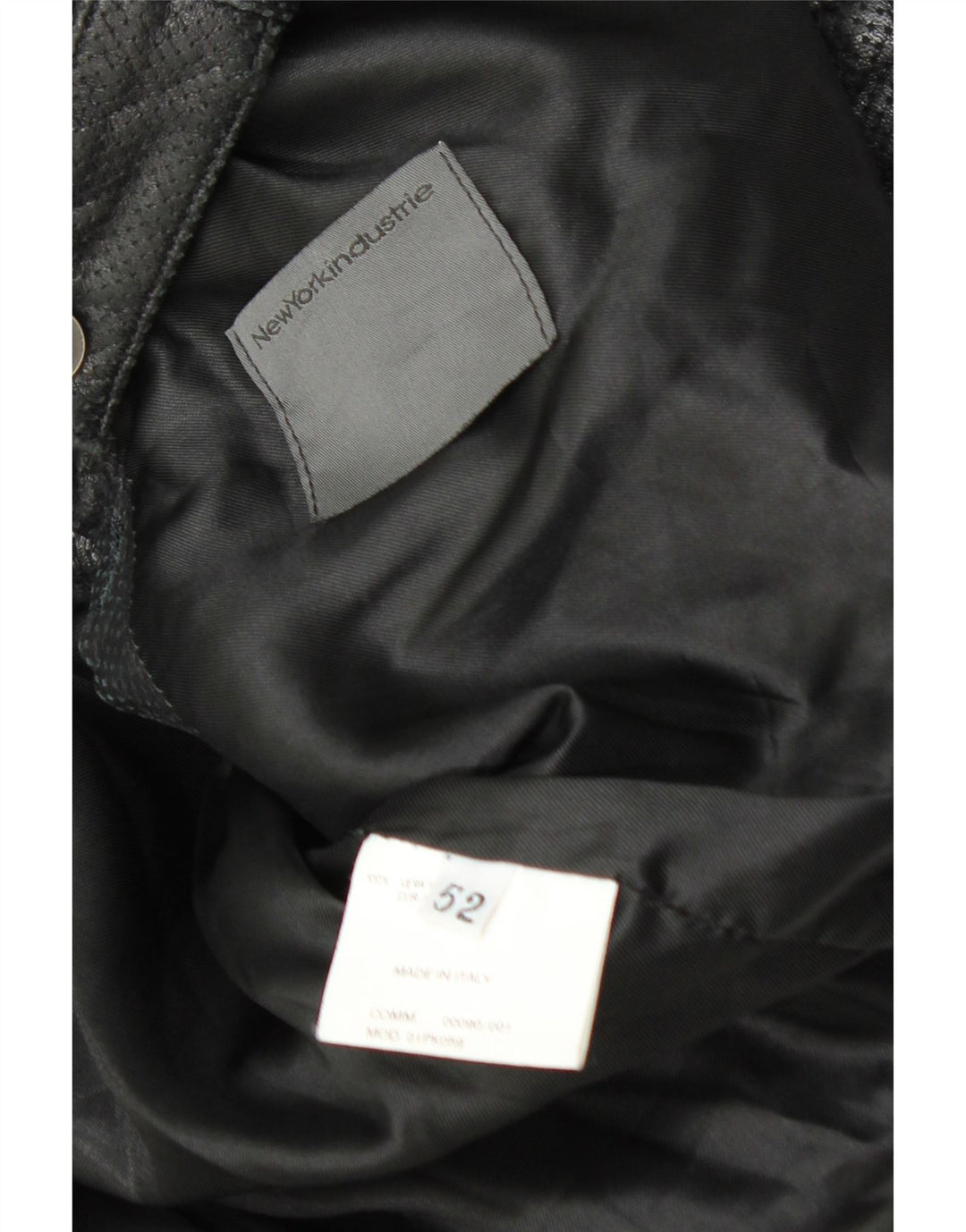 Giacca in pelle vintage da uomo IT 52 XL in pelle nera
