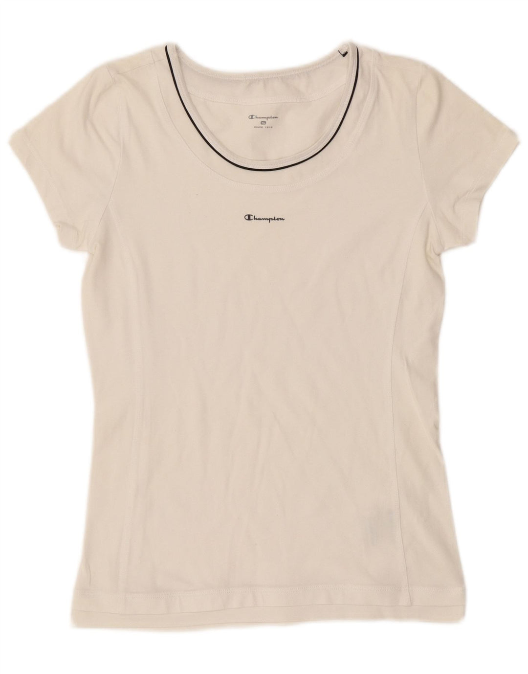 T-shirt da donna Champion Top UK 18 XL cotone bianco