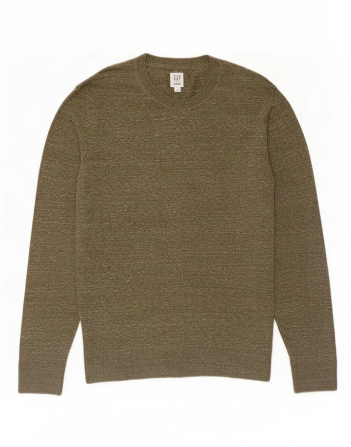 Maglione maglione girocollo da uomo Gap medio kaki chiazzato
