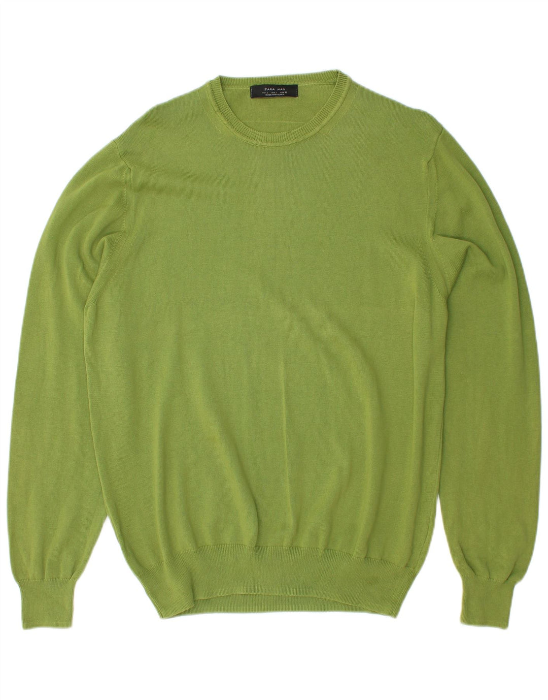 Maglione ZARA da uomo girocollo grande verde
