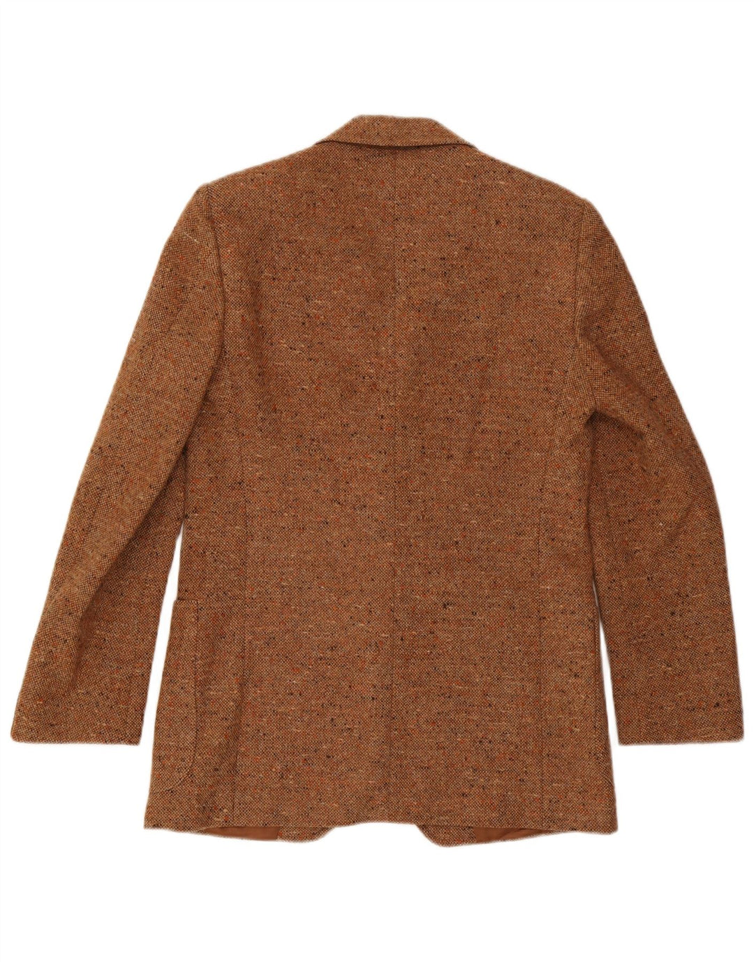 Giacca blazer vintage da uomo a 2 bottoni IT 50 grande marrone screziato
