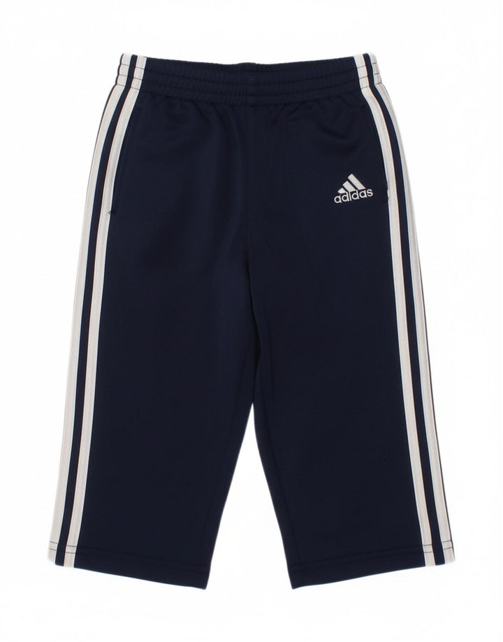 ADIDAS Baby Boys Tracksuit Trousers 12-18 Months  Navy Blue Polyester