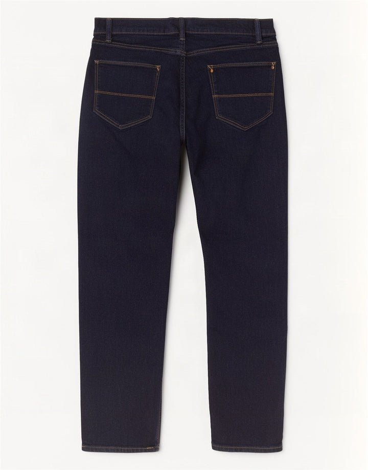 Jeans slim da uomo Marks & Spencer W36 L31 cotone blu navy