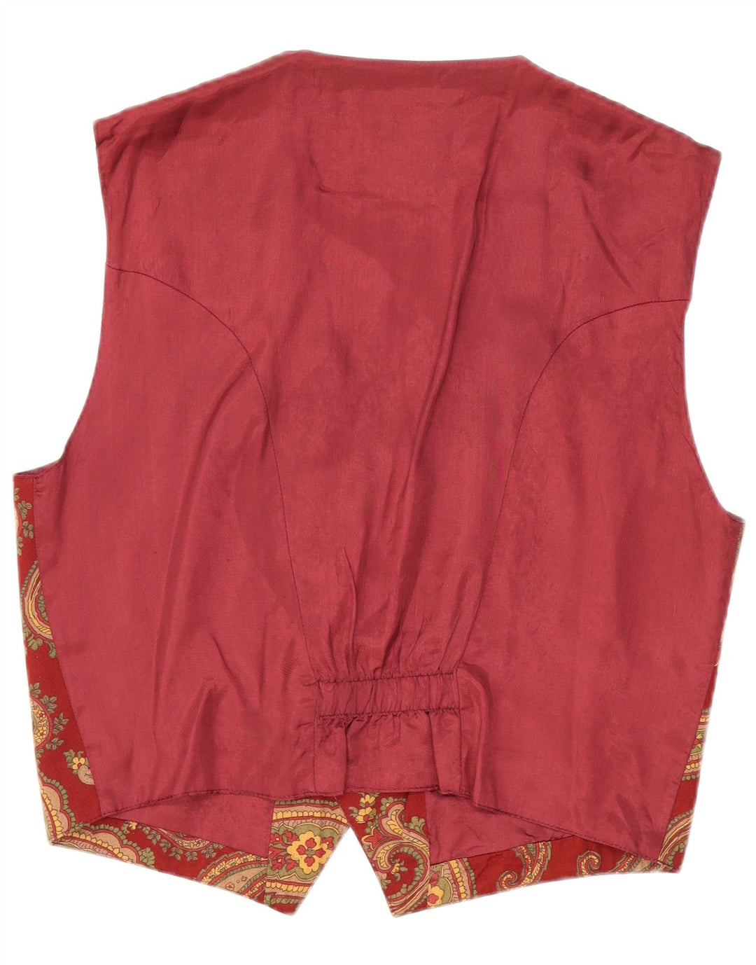 Gilet da uomo Wit Boy in viscosa Paisley bordeaux medio
