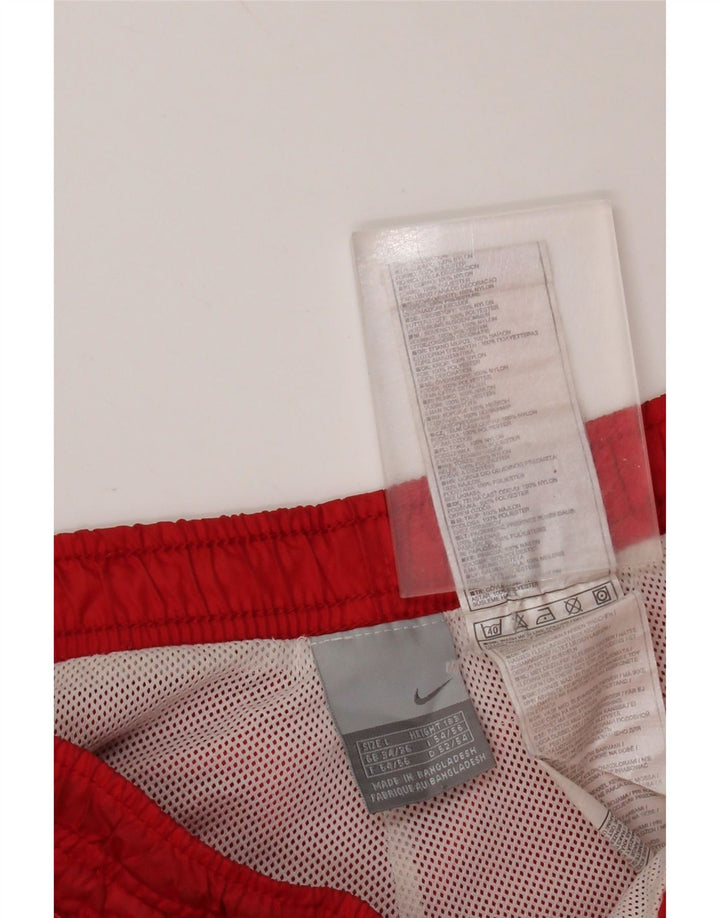 Pantaloni da tuta da uomo NIKE grandi in nylon rosso