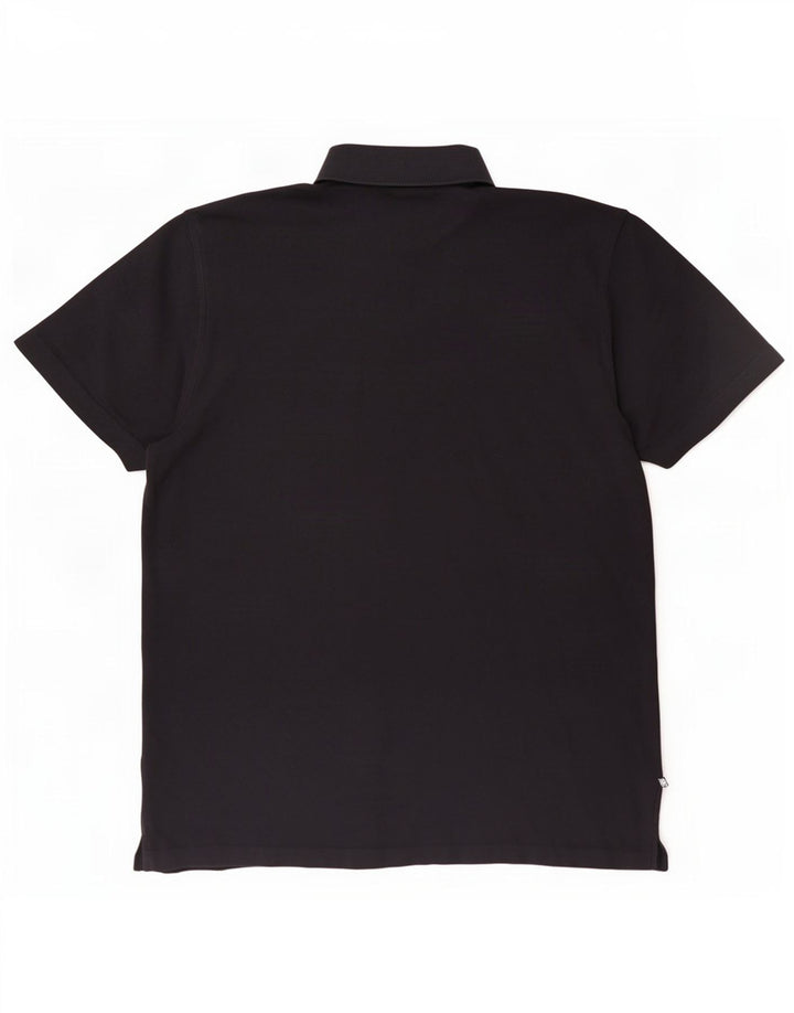 Polo da uomo Hugo Boss grande in cotone blu navy