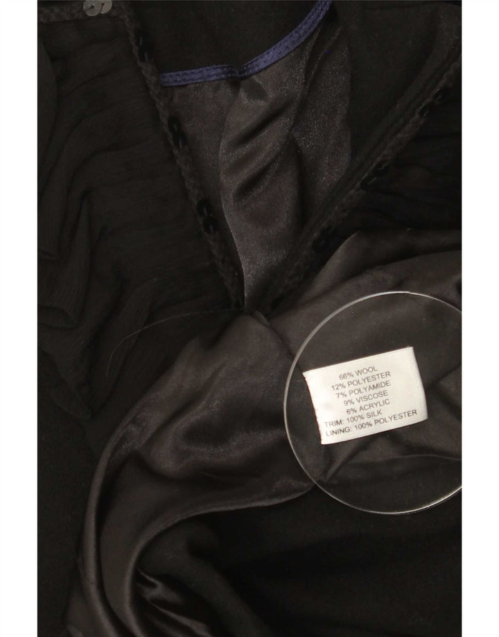 Giacca blazer da donna Edina Ronay UK 10 piccola lana nera