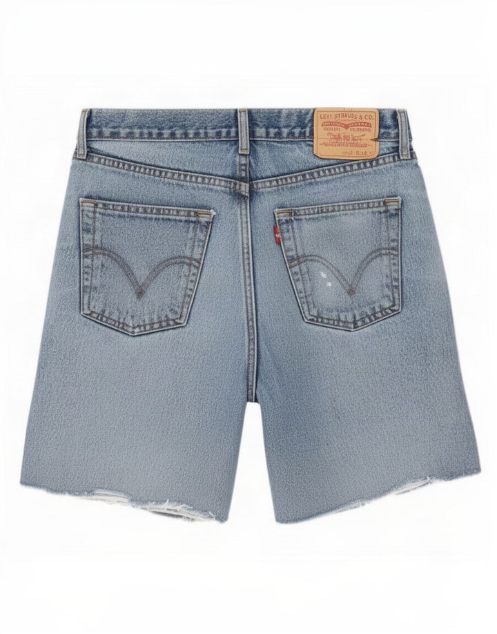 Levi's Uomo 751 Pantaloncini di jeans invecchiati W34 Large Blu
