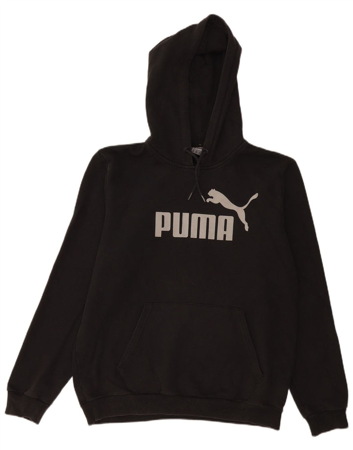 Felpa con cappuccio grafica da donna PUMA UK 14 cotone nero medio