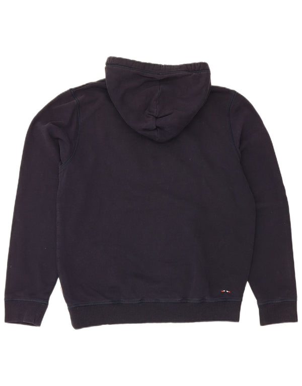 Maglione con cappuccio grafico geografico da uomo Napapijri medio blu navy