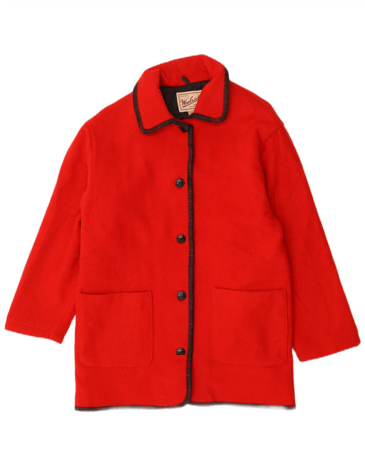 Cappotto oversize da donna Woolrich UK 14 Lana rossa media