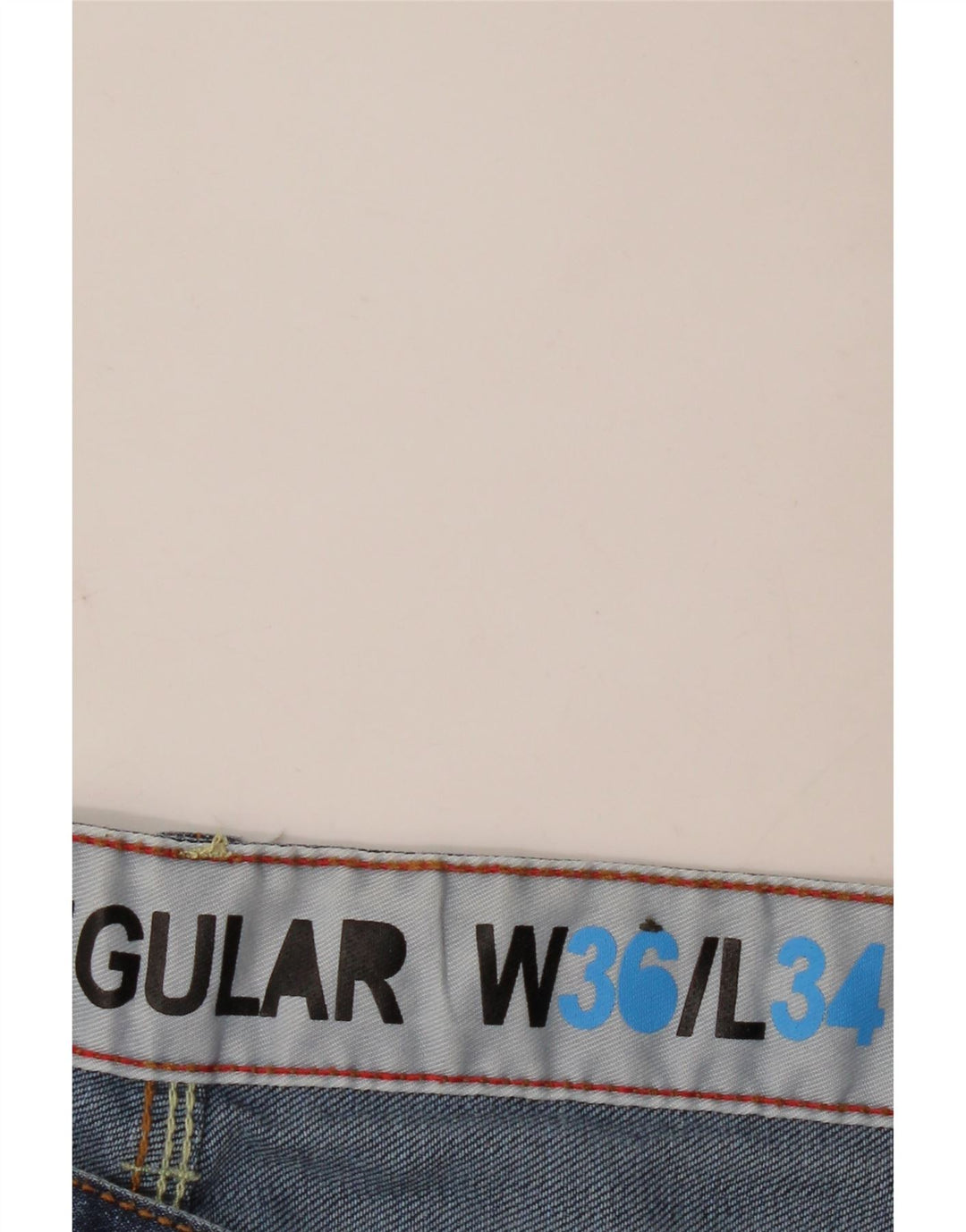 Jeans dritti da uomo vestibilità regolare Fcuk W36 L34 Blu