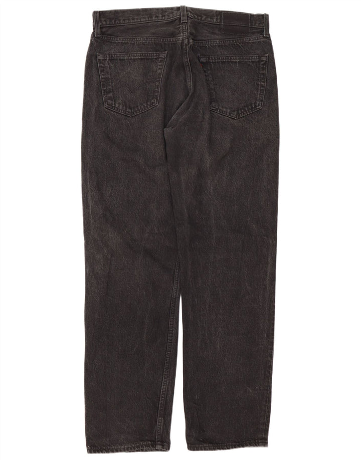 Jeans dritti da uomo Levi's W36 L32 cotone nero