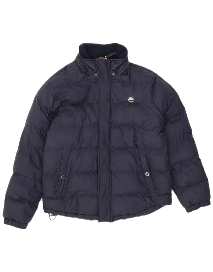 Giacca imbottita per ragazzi Timberland 13-14 anni piccola in poliestere blu navy