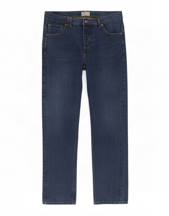 Jeans dritti da uomo Bench W38 L32 in cotone blu