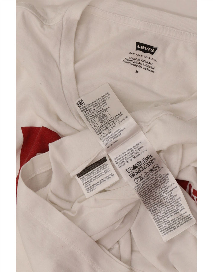 T-shirt grafica da uomo Levi's Top in cotone bianco medio