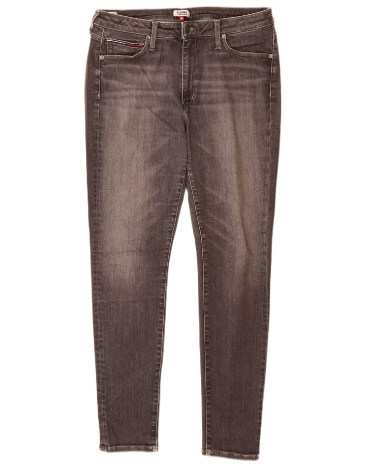 TOMMY HILFIGER Jeans skinny da donna W32 L30 cotone grigio