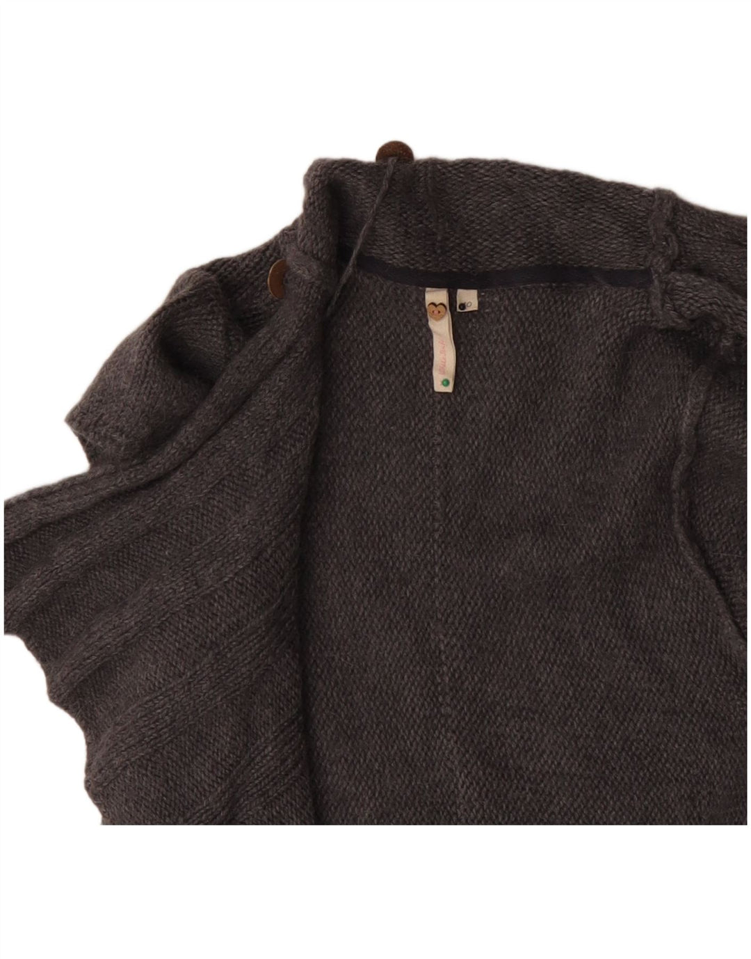 Maglione cardigan aperto a maniche corte da donna di White Stuff UK 10 Small Grey Wool