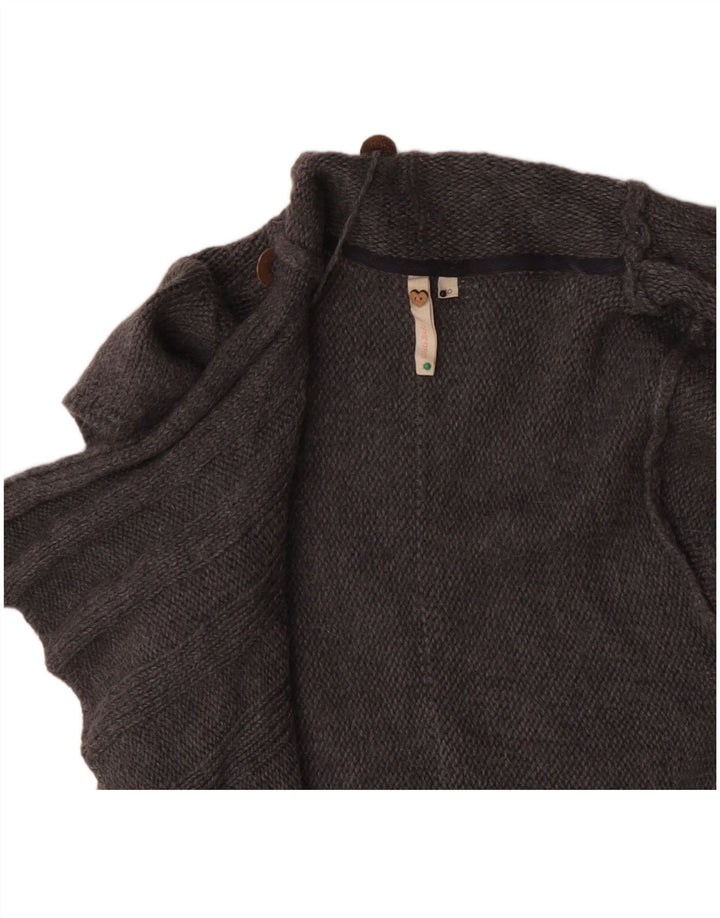 Maglione cardigan aperto a maniche corte da donna di White Stuff UK 10 Small Grey Wool