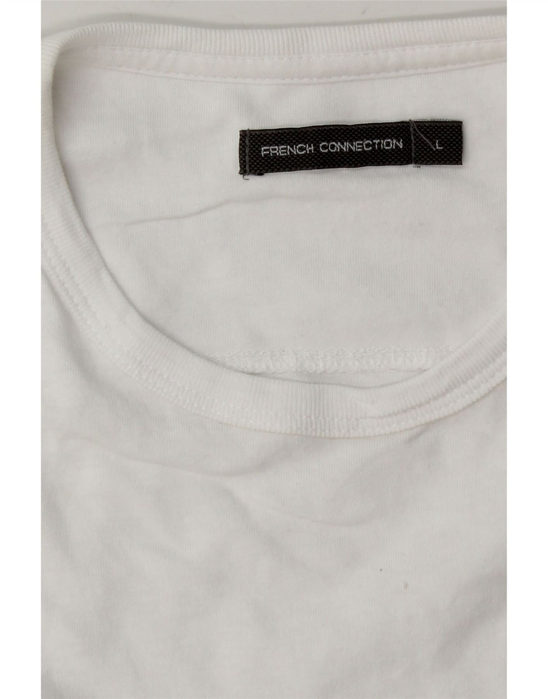T-shirt da uomo FRENCH CONNECTION Top grande bianca