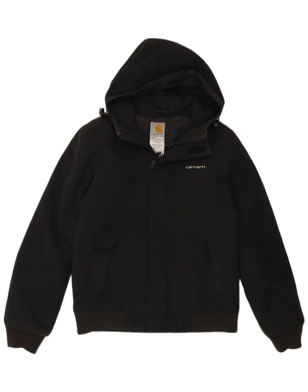 Giubbotto bomber con cappuccio da uomo Carhartt UK 34 XS nylon nero