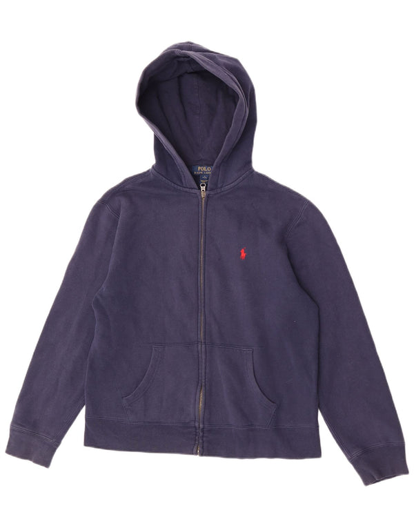 Maglione con cappuccio e zip per ragazzi Polo Ralph Lauren 14-15 anni grande blu navy