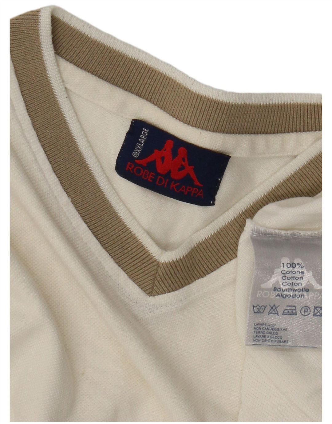T-shirt uomo Kappa Top 2XL cotone bianco
