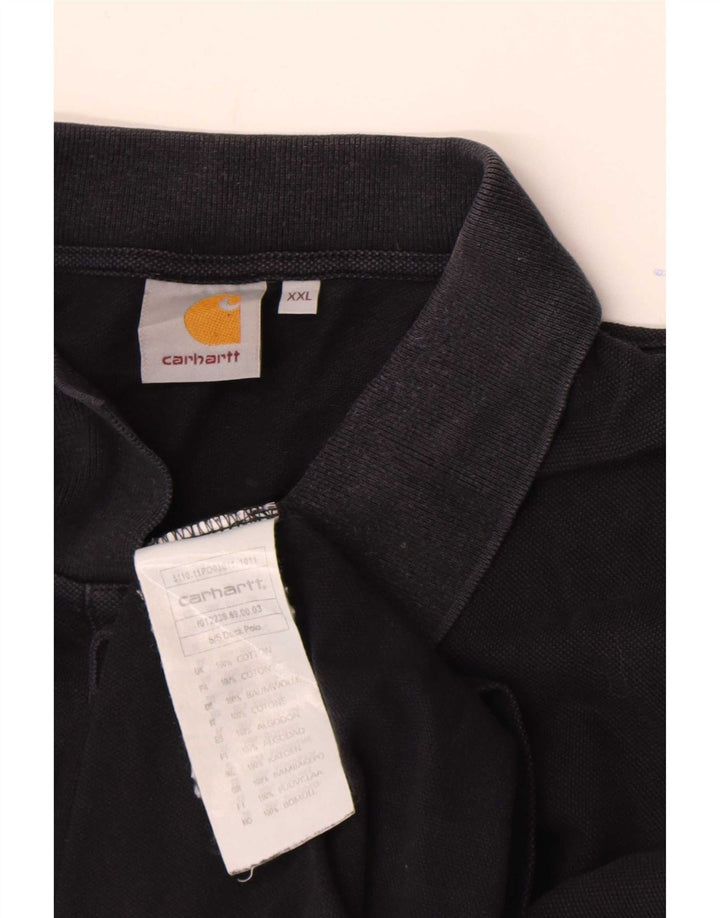 Polo Carhartt da uomo 2XL in cotone nero