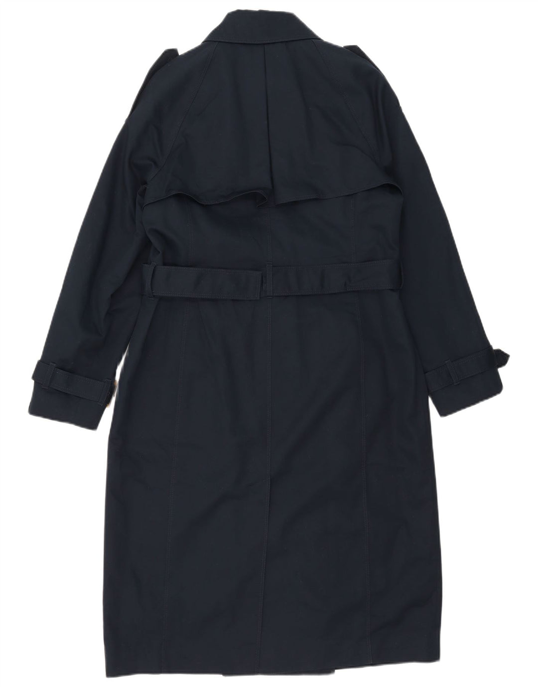 Trench da donna Marks & Spencer UK 12 medio cotone blu navy
