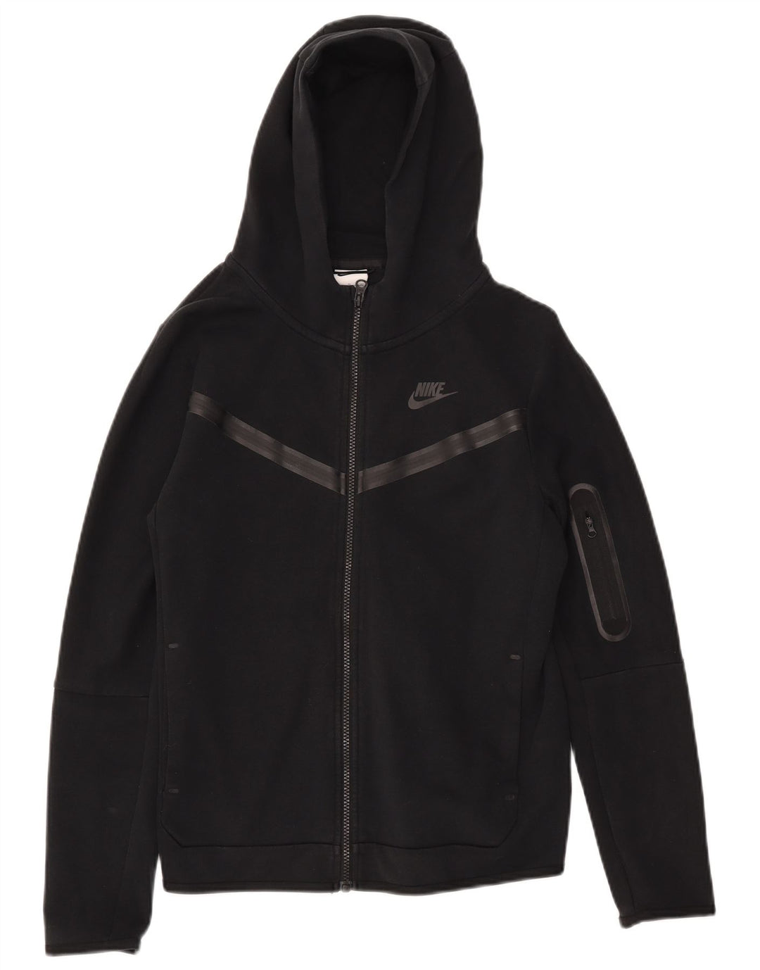 Felpa con cappuccio e zip NIKE per ragazzi 13-14 anni XL in cotone nero