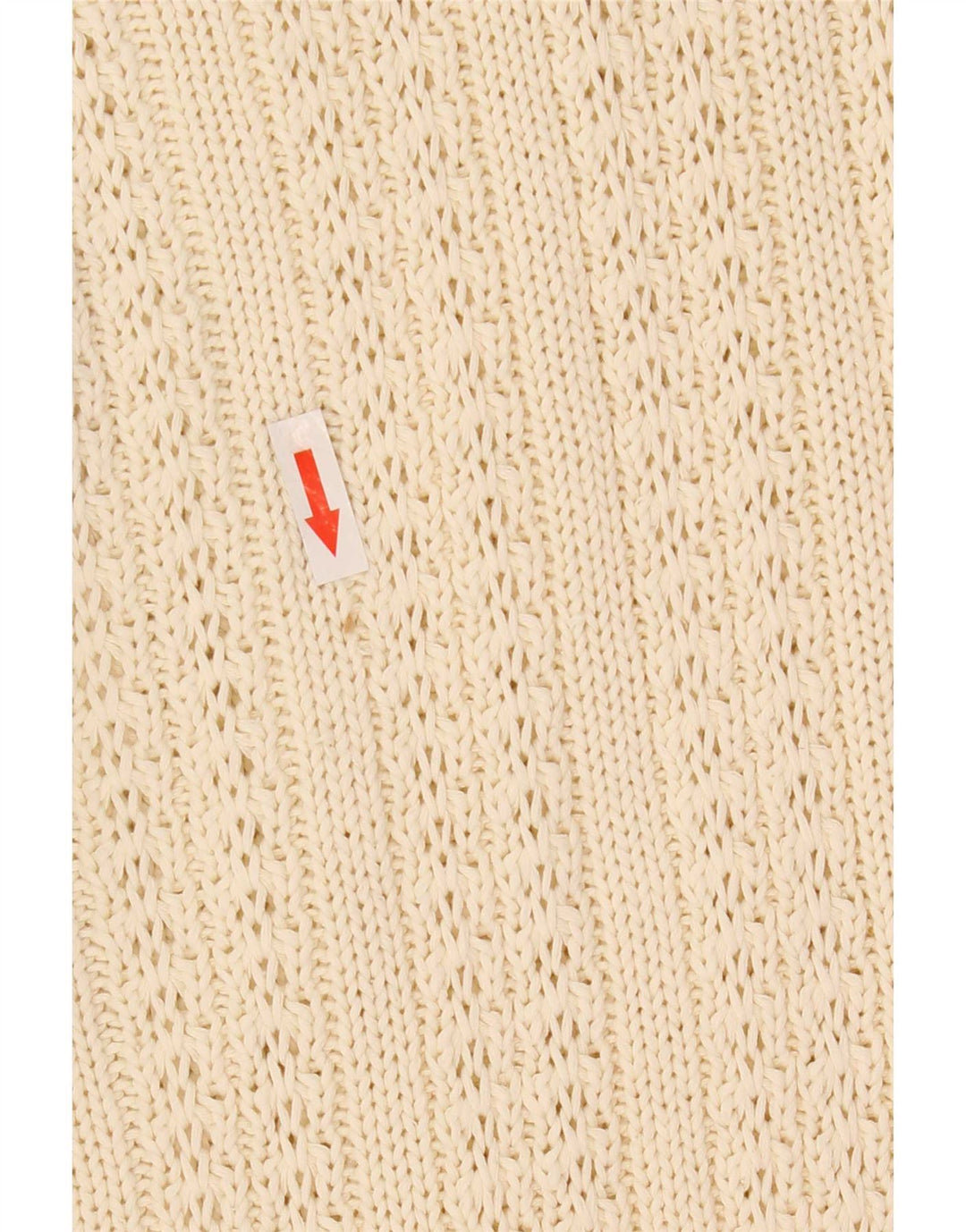 Maglione da uomo a collo alto Allison Wingate, grande, in cotone bianco sporco