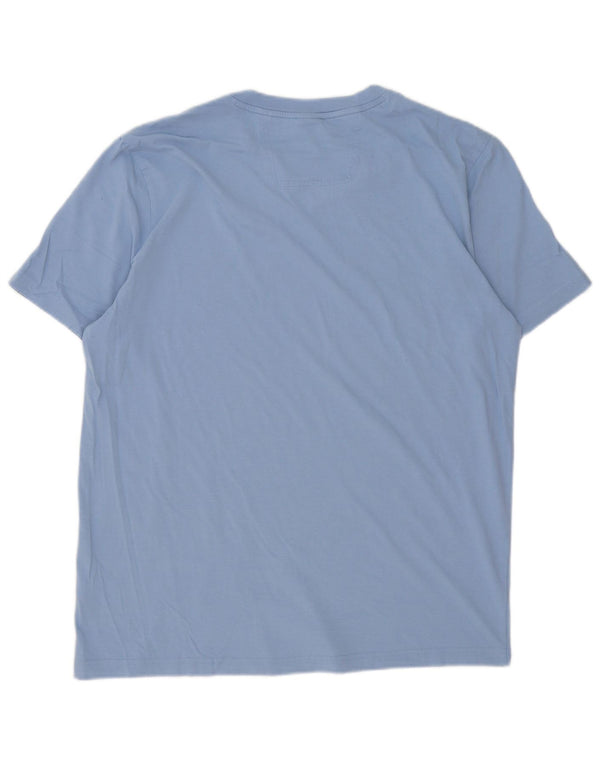T-shirt grafica da uomo Hugo Boss Top XL in cotone blu