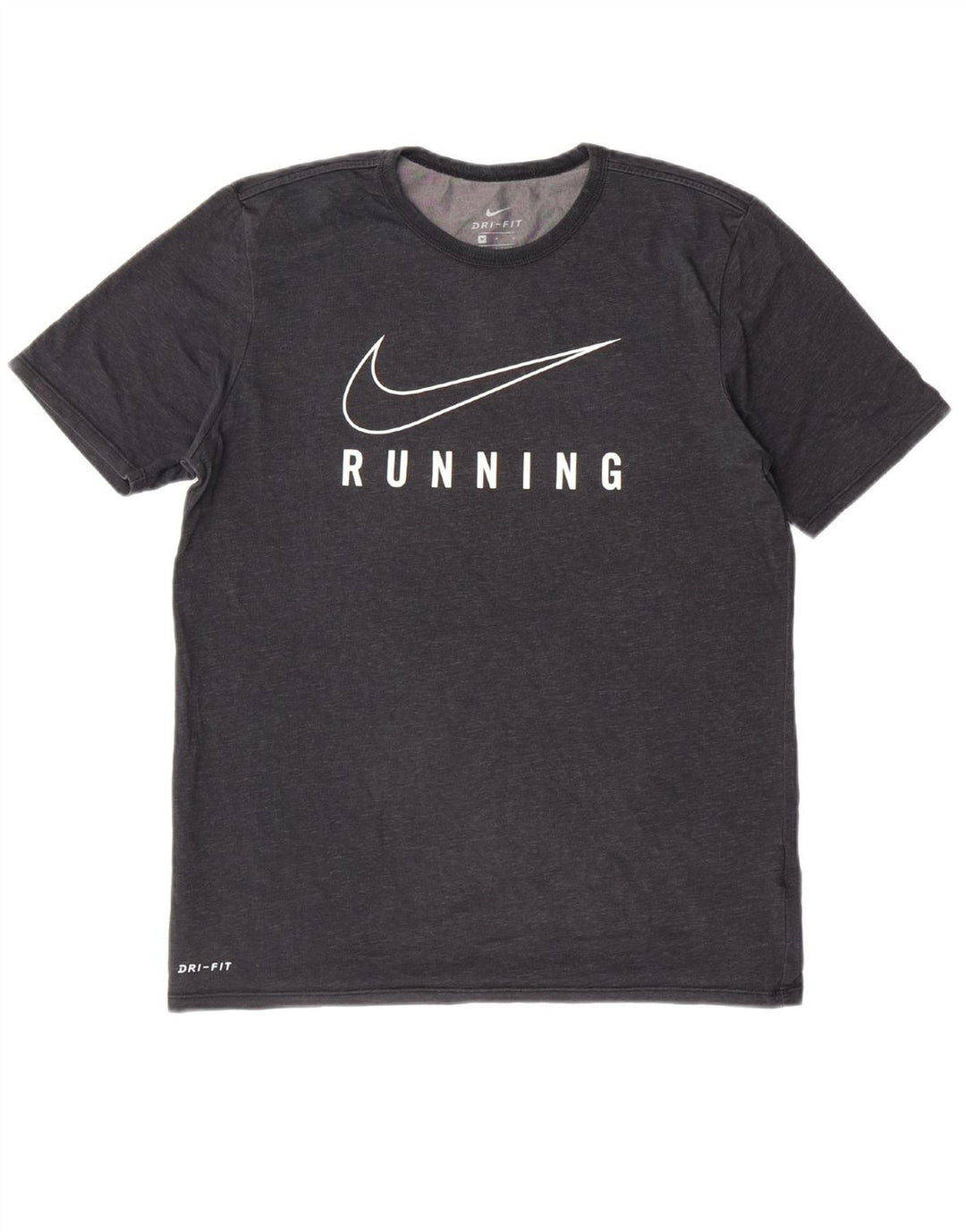 NIKE Mens Dri Fit Graphic T-Shirt Top Medium Grey