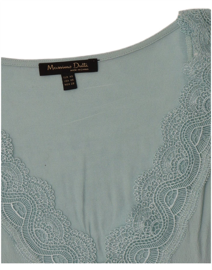 Camicetta senza maniche da donna Massimo Dutti UK 6 XS Blu