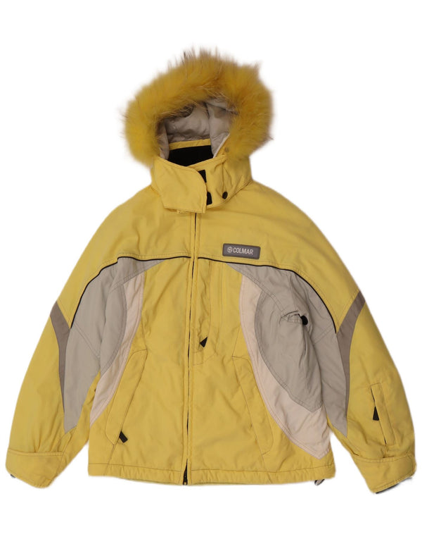 Giacca da sci con cappuccio da donna Colmar EU 42 XL Giallo Colourblock in poliammide